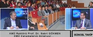 KMÜ rektörü prof. Dr. Sabri Gökmen: “Üniversiteye Hizmet Etmek En Büyük Erdemlerden Biridir”
