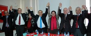 CHP`li Eski Bakan ve Milletvekilleri, Karaman Belediye Baskan Adayi Merih Ünver`e Destek Olmak Amaciyla Karaman`a Geldi