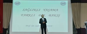 KMÜ Rektörü Prof. Dr. Sabri Gökmen Saglikli Yasam Üzerine Konustu