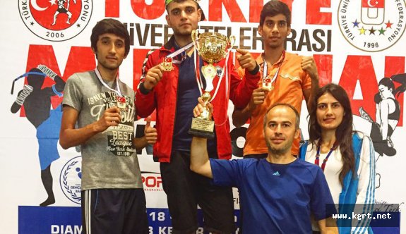 Muaythai Şampiyonasında KMÜ’lü Öğrencilerin Büyük Başarısı