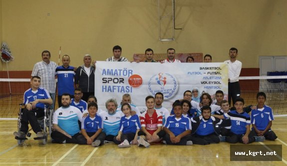 Karaman’da Bedensel Engelli Sporcular Amatör Spor Haftasında Dostluk Maçı Yaptı