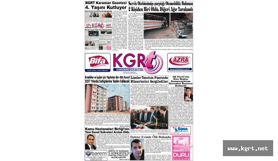 KGRT Karaman Gazetesi 4 Yaşında
