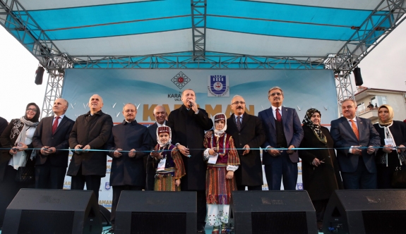 Cumhurbaşkanı Erdoğan Karaman’da Toplu Açılış Törenine Katıldı