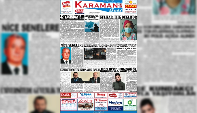 Karaman'ın Sesi Gazetesi 42 Yaşında