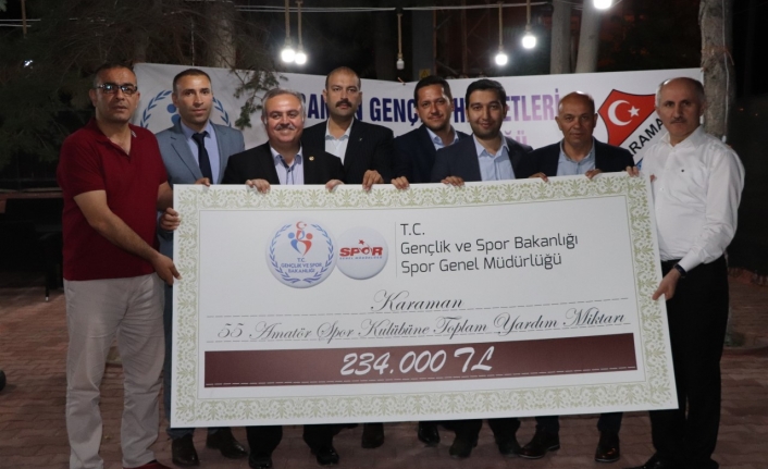 Karaman’da Amatör Spor Kulüplerine 234 Bin Liralık Destek