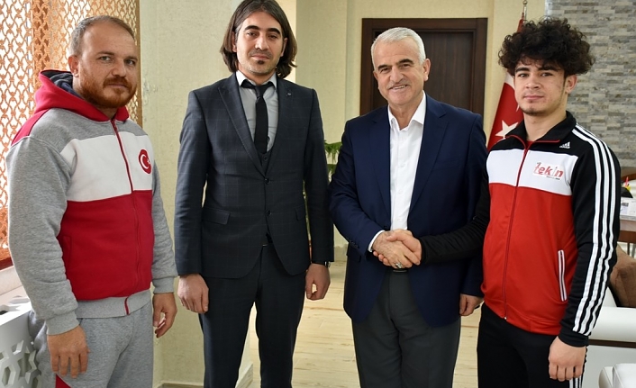 Türkiye Şampiyonu Judocudan İl Müdürü Kuntoğlu’na Ziyaret