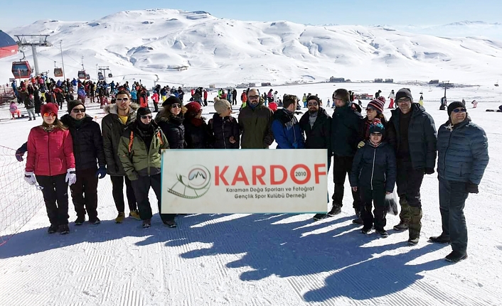 Erciyes’te Kayak Keyfini Yaşadılar