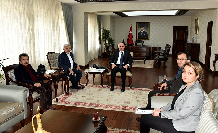 Vali Meral’e Ankara Ermenekliler Derneğinden Ziyaret