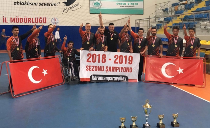 Karaman Oturarak Voleybol Takımları Türkiye’de Bir İlke İmza Attı