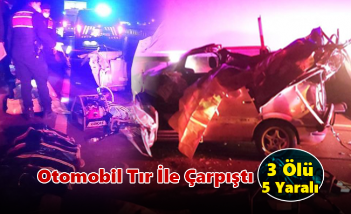 Karapınar’da Otomobil Tır İle Çarpıştı: 3 Ölü, 5 Yaralı