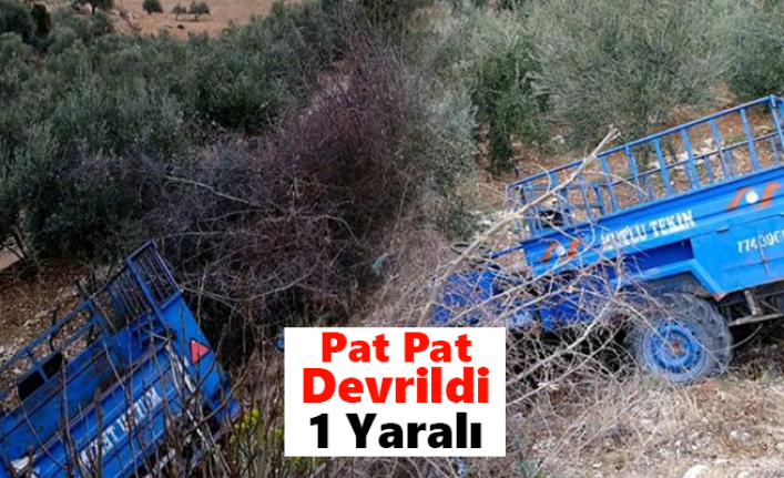 Mut İlçesinde Pat Pat Devrildi: 1 Yaralı   