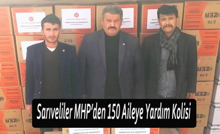 Sarıveliler MHP’den 150 Aileye Yardım Kolisi