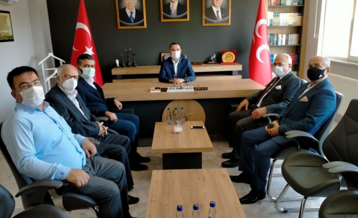 Rektör Ak'tan MHP İl Yönetimine Ziyaret