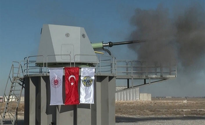 Karapınar'da Milli Deniz Topu Test Atışı Yapıldı