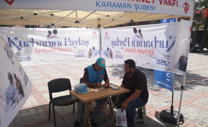 Karaman'da 'Kurban Bağış Standı' Açıldı