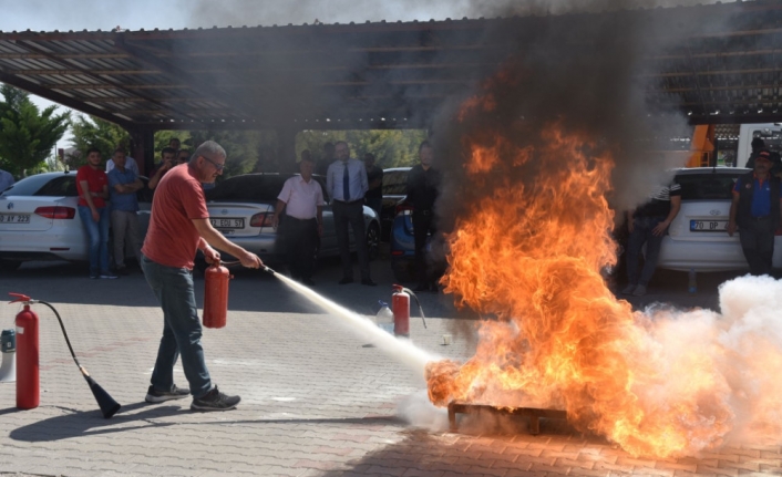 KMÜ'de Yangın Tatbikatı Yapıldı