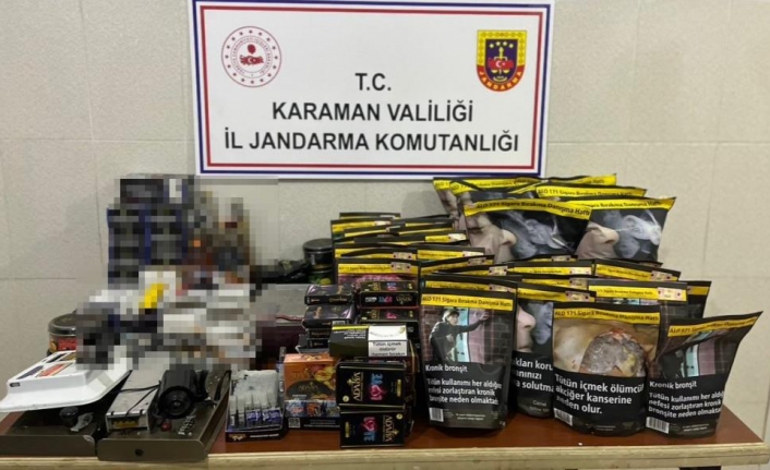 Karaman’da Kaçak Tütün ve Alkol Operasyonu