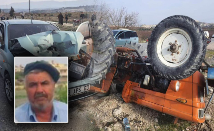 Traktörle Otomobil Çarpışması Sonucu Bir Kişi Hayatını Kaybetti