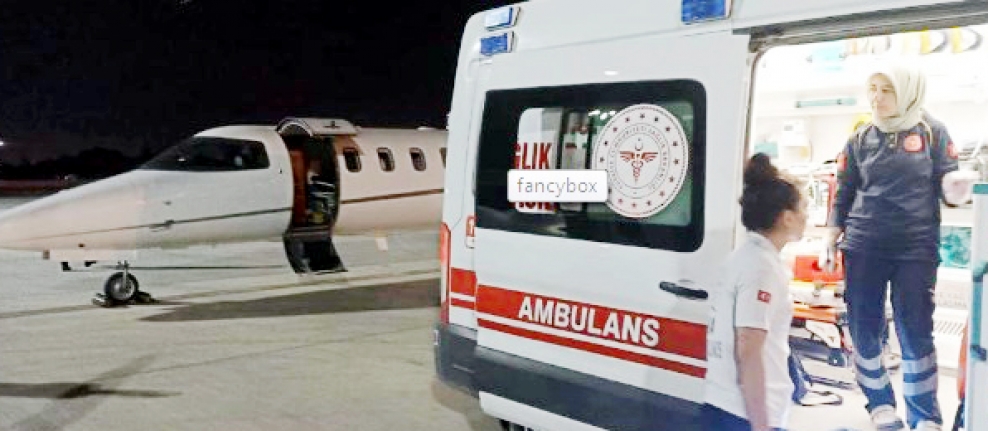 Karamanlı Hasta Ambulans Uçakla Getirildi