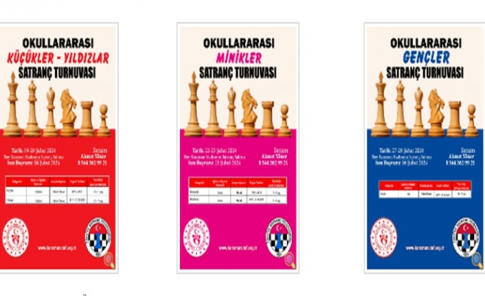 Okullar Arası Satranç Turnuvası Düzenlenecek
