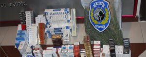 Karaman’da Kaçak Sigara Ve Esrar Operasyonu