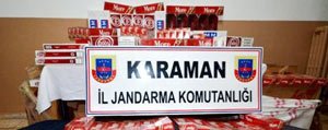 Karaman`da 2 Bin Paket Kaçak Sigara Ele Geçirildi