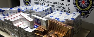 Bin 320 Paket Kaçak Sigara Ele Geçirildi