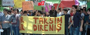 Taksim Gezi Parki Karaman’da Da Protesto Edildi