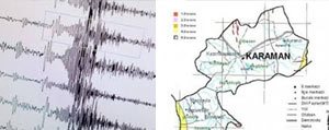  Karaman’da 3.3 Büyüklügünde Deprem