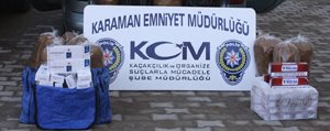 Karaman’da Kaçak Sigara Ve Tütün Operasyonu