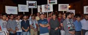Karaman`da Gazze Saldirilari Protesto Edildi