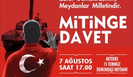 Ünlü: Yarın Tüm Karamanlıları Aktekke 15 Temmuz...