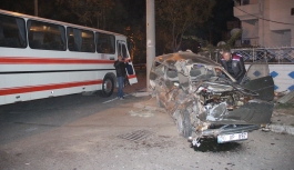 Servis Otobüsü İle Otomobil Çarpıştı: 1 Ölü,...