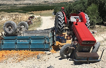 Traktör Römorku Devrildi: 1 Ölü, 9 Yaralı
