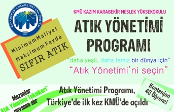 Türkiye’de İlk ve Tek: ‘Atık Yönetimi Programı’