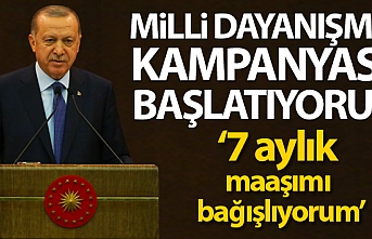 Cumhurbaşkanı Erdoğan: `Milli Dayanışma Kampanyası...