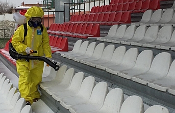 Karaman Gençlik Ve Spor İl Müdürlüğü’nde Dezenfekte Çalışmaları Devam Ediyor