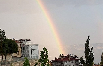 Karaman’da Yağmur Sonrası Gökkuşağı Şöleni