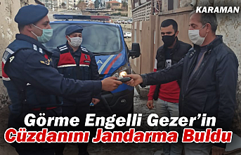 Karaman’da Jandarma Bulduğu Cüzdanı Sahibine...
