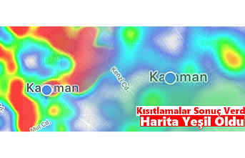 Karaman’da Kısıtlamalar Sonuç Verdi, Harita Yeşil Oldu