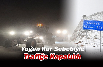 Konya-Antalya Yolu Yoğun Kar Sebebiyle Trafiğe Kapatıldı