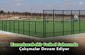 Kazımkarabekir İlçe Futbol Sahasında Çalışmalar...