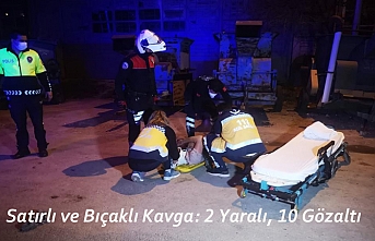 Karaman’da İki Grup Arasında Satırlı ve Bıçaklı Kavga: 2 Yaralı, 10 Gözaltı  