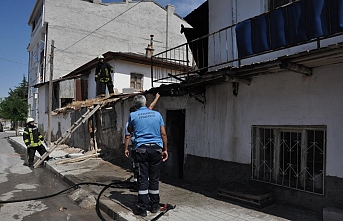 Karaman’da Kerpiç Evde Yangın Çıktı