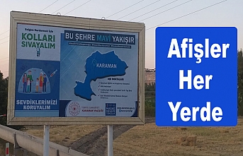 Karaman’da Aşıya Teşvik Afişleri Asıldı
