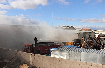 Karaman’da Kağıt Toplama Merkezinde Yangın