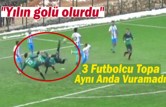 Karaman’da 3 Futbolcu Topa Aynı Anda Vuramadı