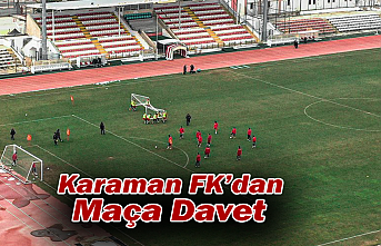 Karaman FK’dan Maça Davet