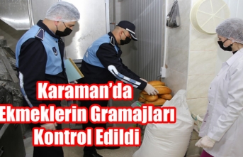 Karaman’da Ekmeklerin Gramajları Kontrol Edildi