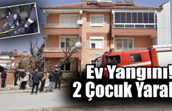 Karaman’da Ev Yangını:2 Çocuk Yaralı